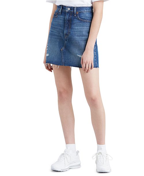 Levi's Women's Iconic Cotton Denim Mini Skirt & Reviews - Women - Macy's