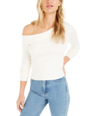 macys one shoulder tops