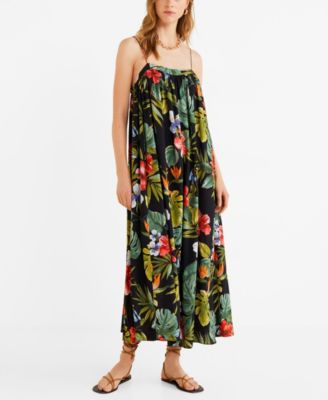 mango embossed flower gown