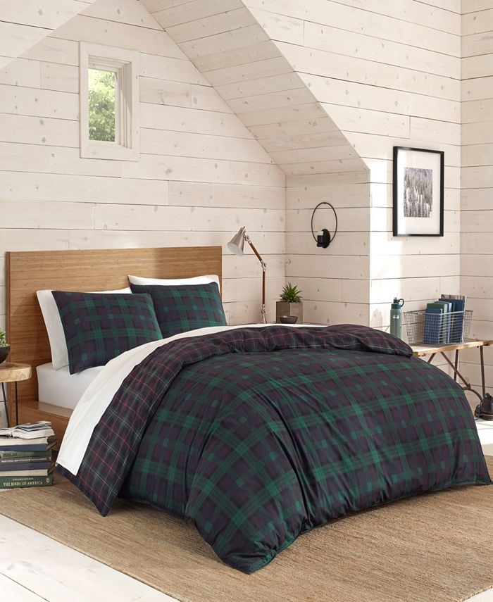 Eddie Bauer Woodland Tartan Green Comforter Set, Full/Queen & Reviews
