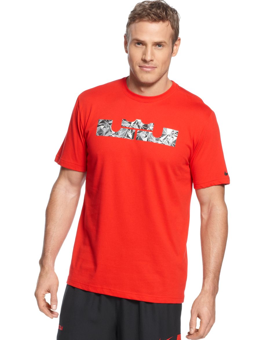 Nike Dri FIT Shirt, LeBron Carbonado Logo T Shirt   T Shirts   Men