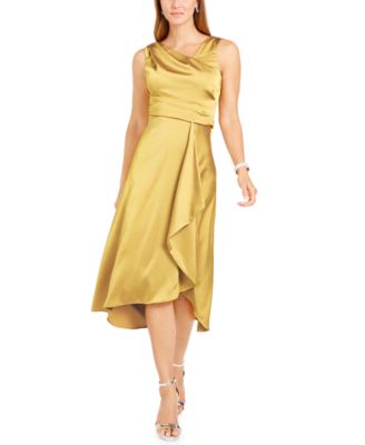 macys yellow cocktail dress