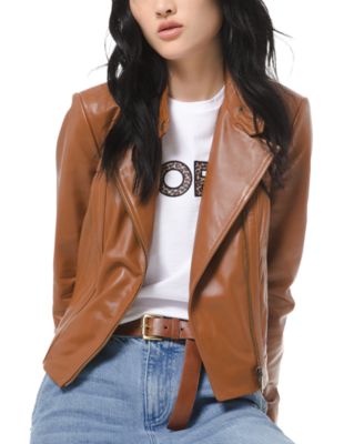 michael kors genuine leather trench coats