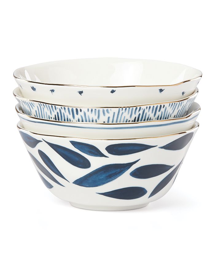 Lenox Blue Bay Set/4 Assorted All Purpose Bowls & Reviews Dinnerware