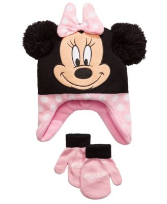 minnie mouse hat and mittens
