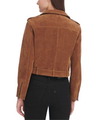 levi's faux suede moto jacket