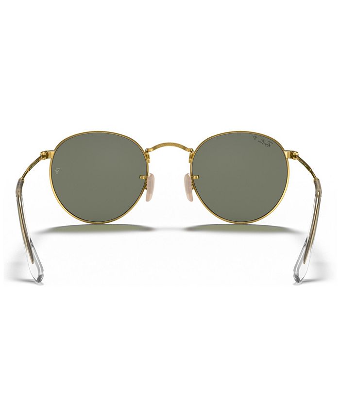 Ray-Ban ROUND METAL Polarized Sunglasses, RB3447 50 & Reviews ...