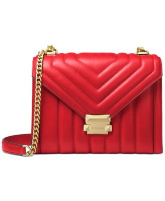whitney large quilted leather shoulder bag