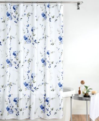 Taupe NEW Croscill SANTORINI Natural  Shower Curtain ~ Grey Gray White Stripes 