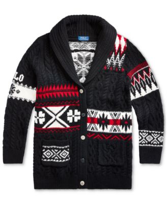 ralph lauren geometric sweater