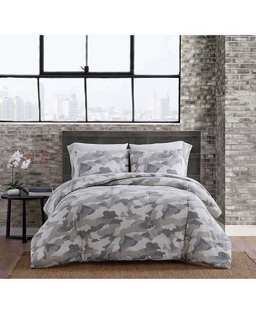 Sean John Garment Washed Camo Full Queen Comforter Set Reviews Comforters Fashion Bed Bath Macy S