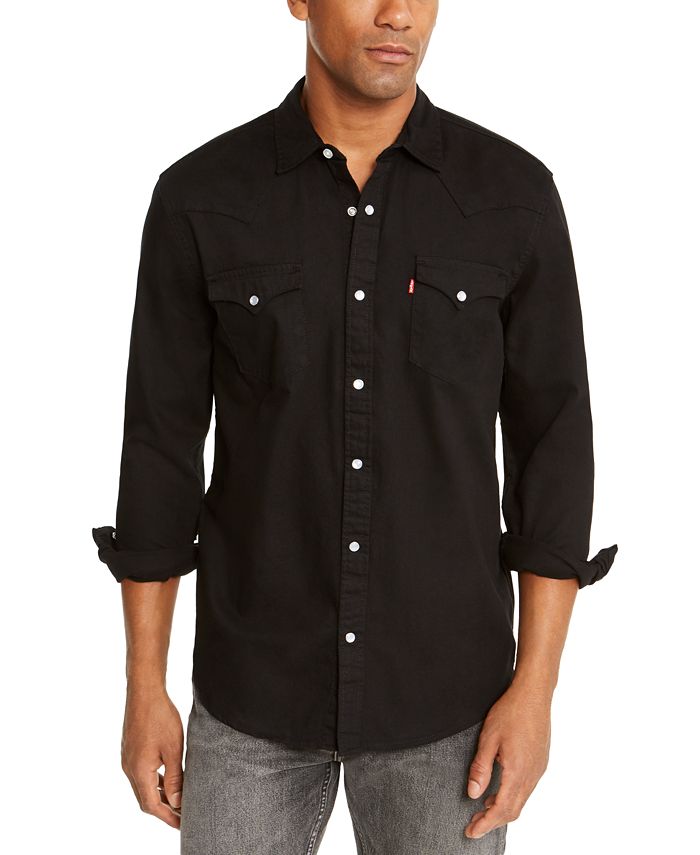 Levi's Men's Standard Barstow Western Long-Sleeve Denim Shirt & Reviews ...