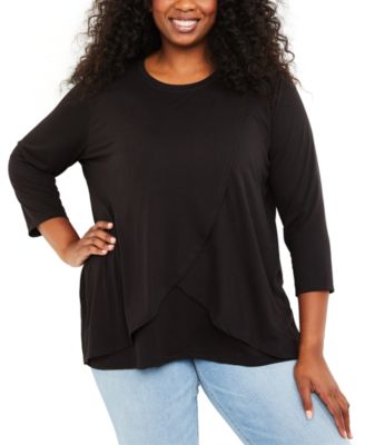 cheap plus size nursing tops