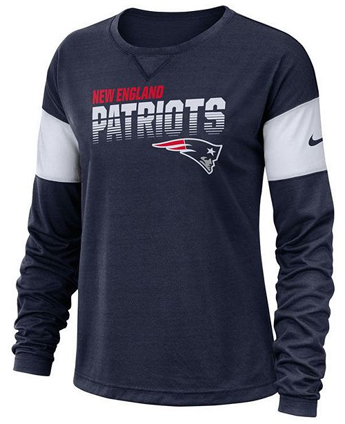 Nike Women S New England Patriots Breathe Long Sleeve Top Reviews Sports Fan Shop By Lids Men Macy S