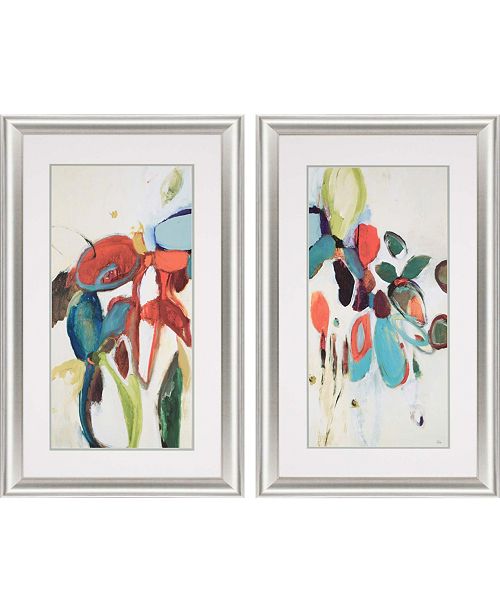 Paragon Floral Hints Framed Wall Art Set Of 2 41 X 26 Reviews All Wall Decor Home Decor Macy S