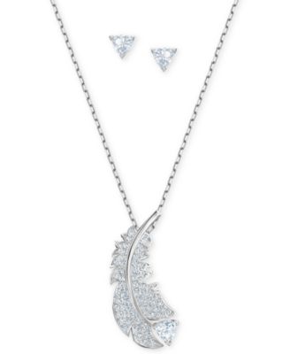 swarovski chain earrings