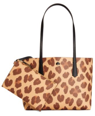 kate spade leopard clutch