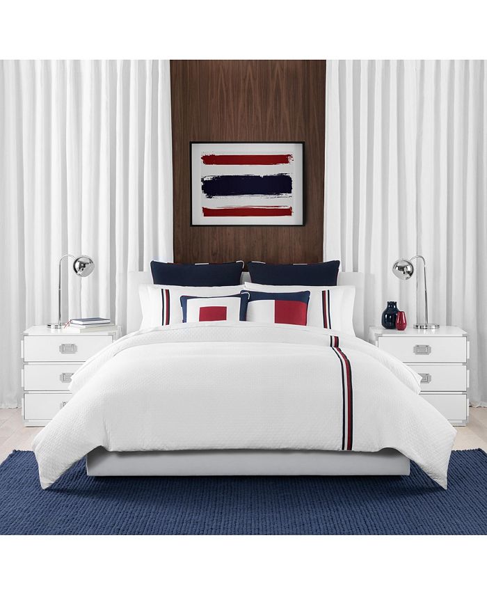 Tommy Hilfiger Signature Stripe Twin Comforter Set & Reviews Bedding