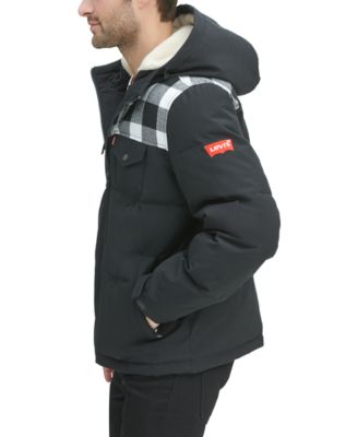 Veste Puffer Bébé Garçon Levi's Mixed Media - Doudoune Chaude Pour Nouveau-né à 3 Ans