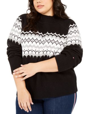 plus size fair isle sweater