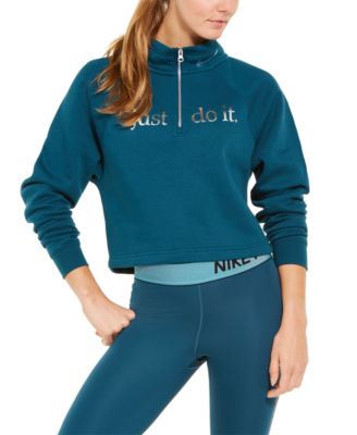 sportswear air half zip crop pullover