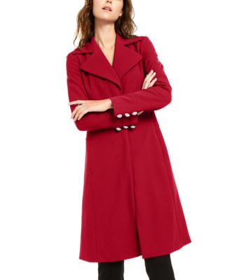 macys womens black coats