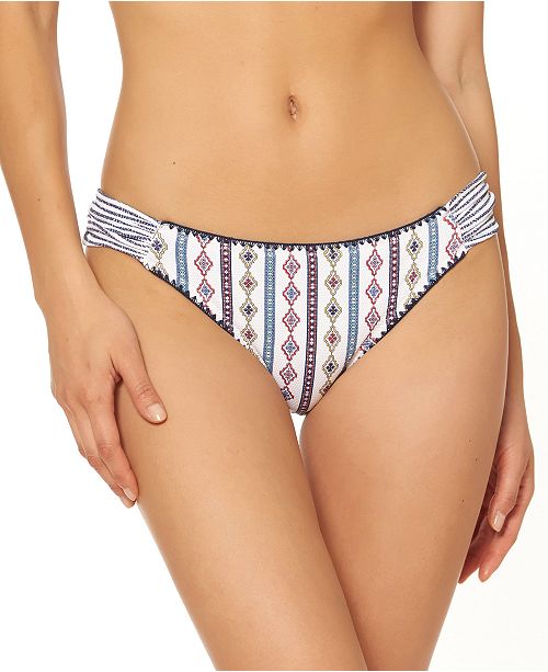 Jessica Simpson Moroccan Stripe Printed Shirred Hipster Bikini Bottoms Reviews Swimwear Women Macy S From fun western boots to the latest dressy and. jessica simpson moroccan stripe printed