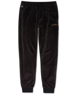 black velvet jogging pants