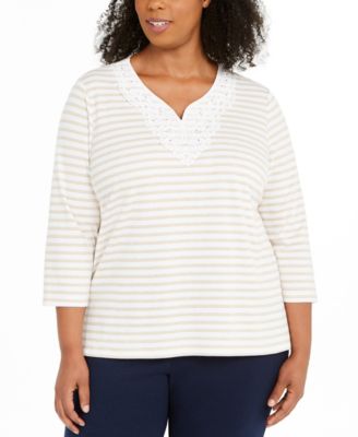 macys alfred dunner plus size tops