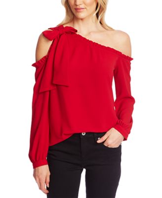 macys one shoulder tops