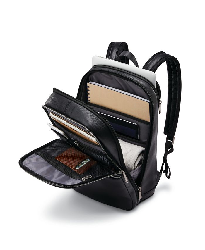 Samsonite Classic Leather Slim Backpack & Reviews - Backpacks - Luggage ...