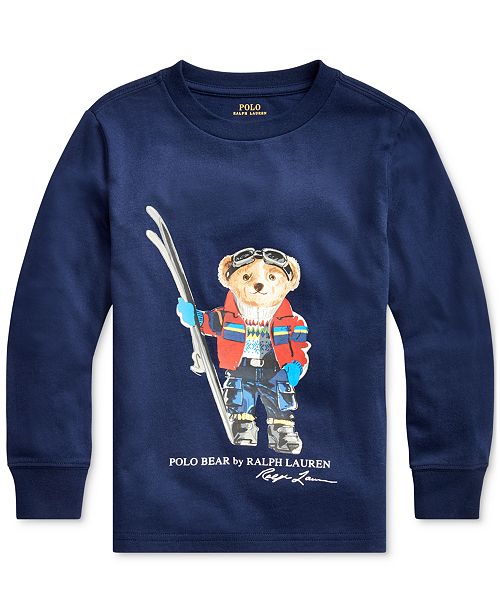 E Abbastanza Protesta Ex Ralph Lauren Ski Bear T Shirt Banda Illustrare Antagonismo