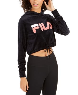 cropped hoodie fila