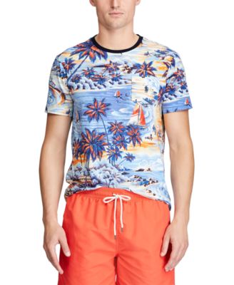 Classic Fit Tropical-Print T-Shirt 