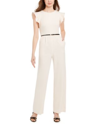 calvin klein split sleeve jumpsuit