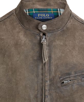 polo ralph lauren cafe racer leather jacket