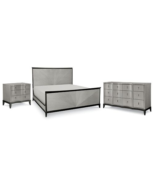 Furniture Symphony Bedroom Furniture 3 Pc Set King Bed Nightstand Dresser Reviews Furniture Macy S