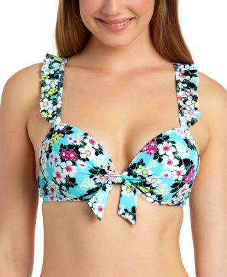 ruffle push up bikini top