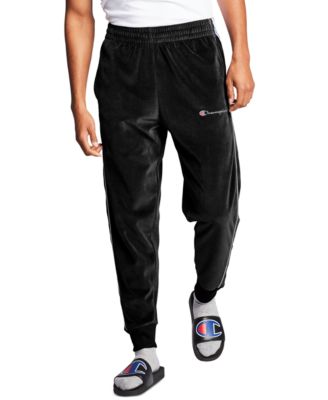 champion yellow heavy velour track pants