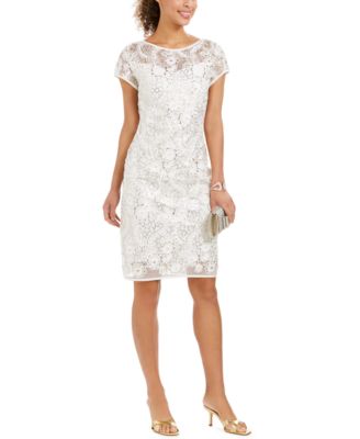 soutache sheath dress