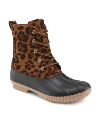 macys leopard boots