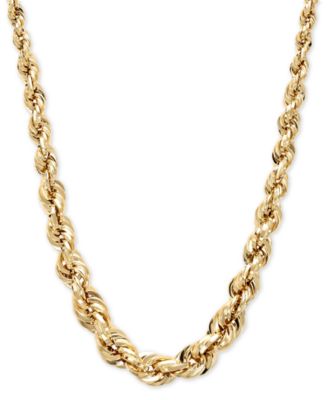 14k gold rope necklace