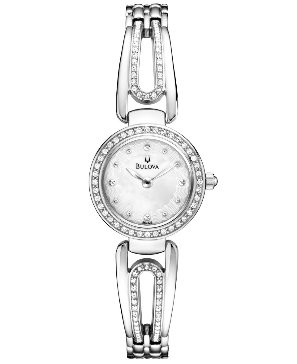 GUESS Watch, Womens Silver Tone Bracelet 22mm U0135L1   Watches   Jewelry & Watches