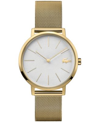 lacoste gold watch