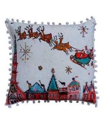 Декоративный чехол для подушки Vibhsa Santa Ride, 18