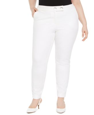 macy's alfani plus size pants