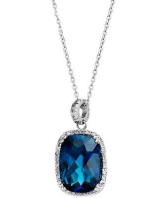 cheap blue topaz necklace