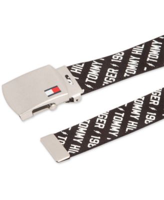 tommy hilfiger plaque belt