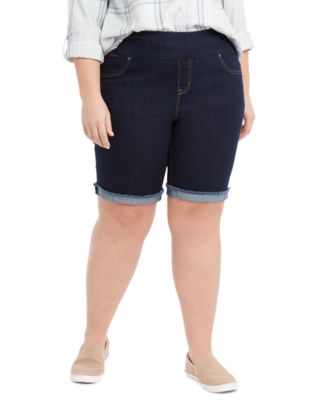 macys plus shorts