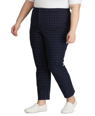 twill plus size pants